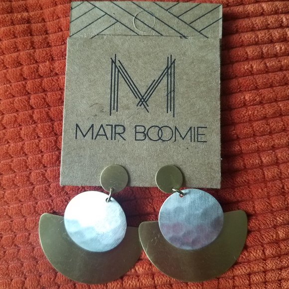Matr Boomie Jewelry - Vitana Deco Disc Earrings